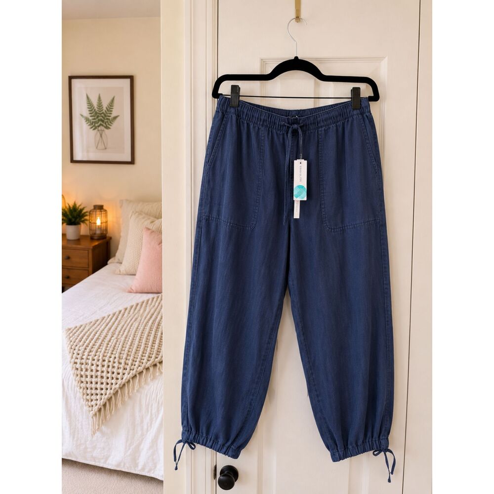 Sanctuary Go With The Flow Pants Women's Medium Blue Jogger NWT